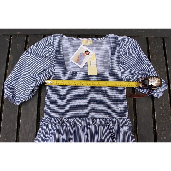 New with Tags - Nation LTD- Betsy Striped Dress with Smocked Bodice, sz Small - Picture 7 of 14